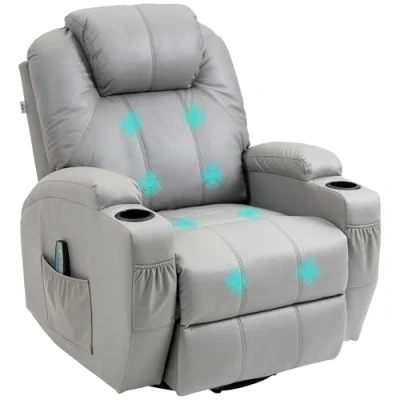 Abbildung von HOMCOM Massagesessel TV Sessel Ruhesessel mit 8 Massagemodi (Relaxsessel, 1 St., Liegesessel), Fernbedienung