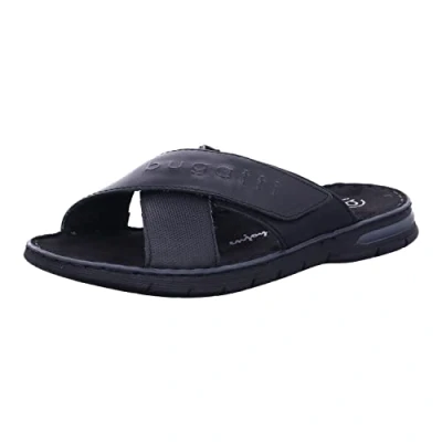 Abbildung von bugatti Pantolette flach, Herren, Größe: 44, Black Schuhe