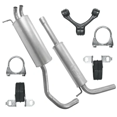 Abbildung von Schaldampferset Auspuff für Seat Ibiza 3 III 6L Fabia 1 I VW Polo 4 IV 9N 1.9 SDI TDI 2.0