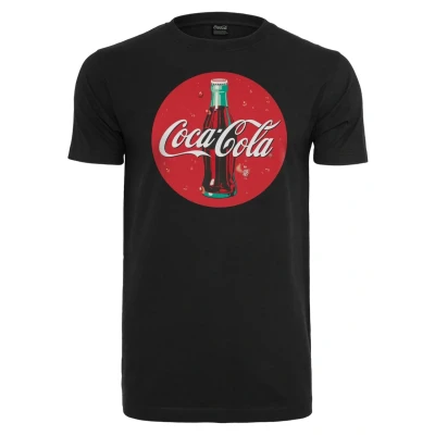 Abbildung von Merchcode COCA COLA Bottle LOGO TEE Tshirt print, Herren, Größe: Small, Black