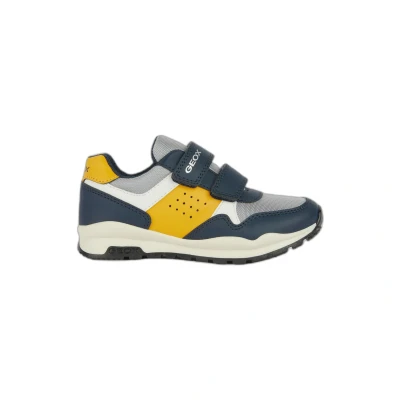Abbildung von Geox Pavel Sneaker low für Kinder, Größe: 39, Navy/ochre yellow Schuhe
