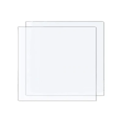 Abbildung von DARENYI 2 Pcs Klare Acrylglas Kunststoffplatten 2.5mm Transparente Platte Plexischeiben Transparent Acrylplatte für Fotorahmen, Projektausstellung, Malerei (30 x 30cm)