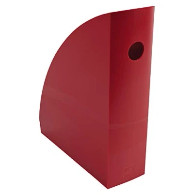 Abbildung von Exacompta 18218D Packung (mit 6 Stehsammler MAG CUBE, 266x82x305 mm, für DIN A4+, robust und praktisch) Stück karminrot