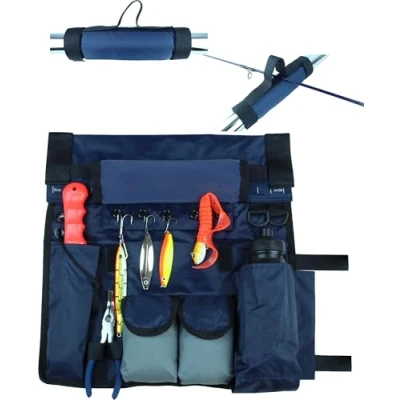 Abbildung von Storfisk fishing &amp; more 3 TLG. Set zum Bootsangeln mit Reling Tasche und 2 Rutenhaltern