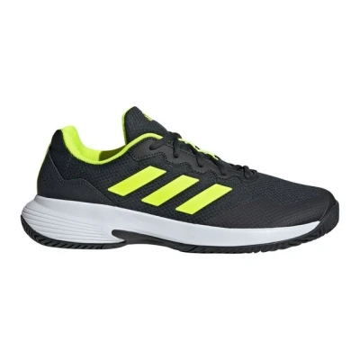 Abbildung von adidas Performance Gamecourt 2 Tennisschuh für Sandplätze Carbon lucid lemon cloud white, Herren, Größe: 44 2/3, white