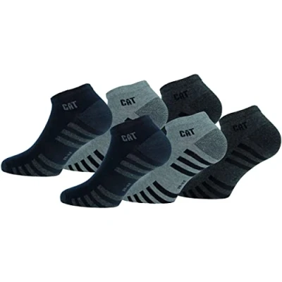 Abbildung von Caterpillar 6 Paar knöchellange Sneakersocken für Jeden Einsatz Verstärkte Spitze und Fersen Baumwolle (Mix, 39 42)