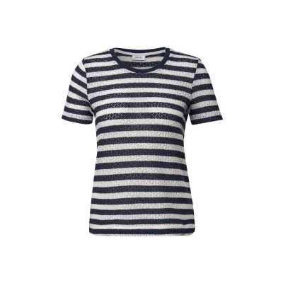 Abbildung von Cecil Gestreiftes Tshirt print, Damen, Größe: Medium, Blau