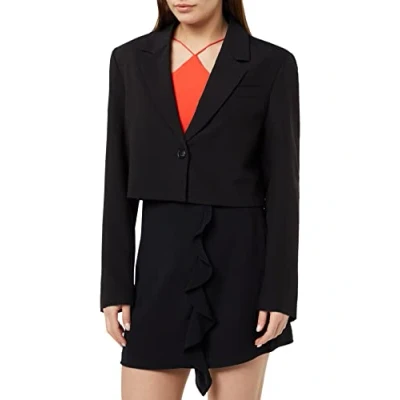Abbildung von JACK &amp; JONES Damen Jjxx Jxmary Cropped Sn Blazer, Schwarz, M EU