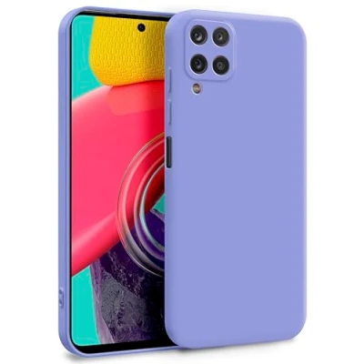 Abbildung von MyGadget Hülle für Samsung Galaxy M53 5G Zweilagige Handyhülle mit Kameraschutz Cover Innenfutter &amp; Silikon außen Flieder