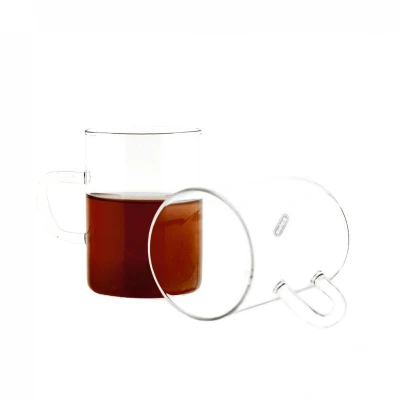 Abbildung von Mulex Teeglas 6 Teiliger Glas Set mit Henkel für Tee oder Kafee 260 ml