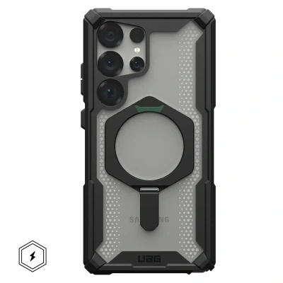 Abbildung von Samsung Galaxy S25 Ultra Hülle MagSafe Kunststoff UAG Backcover/Hard Case Handyhülle Schwarz Shockproof/Stoßfest