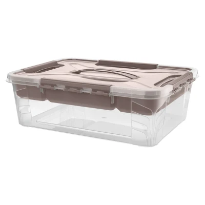 Abbildung von Toptex Ordnung Aufbewahrungsbox, 4,2 l Taupe