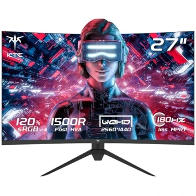 Abbildung von KTC H27S17 Curved Gaming Monitor (2560 x 1440 px, QHD, 1 ms Reaktionszeit, 170 Hz, HVA, 27 Zoll 2560x1440 QHD 170Hz HVA 1500R)