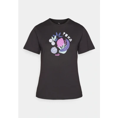 Abbildung von PUMA Unisex Graphics Relaxed Fruity Tee T Shirts, Black, S