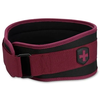 Abbildung von Harbinger 4.5&quot; Foam Core Gürtel für den unteren Rücken und die Rumpfstabilität, Unisex, Merlot, X Large