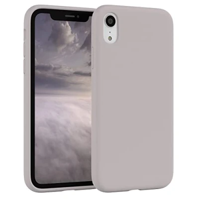 Abbildung von EAZY Case Silikon Hülle für iPhone XR Braun weich stoßfeste Schutzhülle mit Kameraschutz Handyhülle Silikonhülle Dünn Premium Schutz TPU Cover Phone in Rosa Pastell