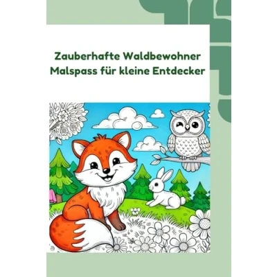 Abbildung von Zauberhafte Waldbewohner Malspass für kleine Entdecker: in kreatives Malbuch Kinder ab 2 Jahren, mit 25 liebevollen Ausmalbildern der heimischen Tierwelt