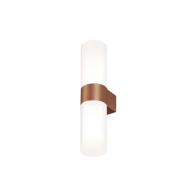 Abbildung von kdln Wandleuchte Pastilla, bronze, Höhe 36 cm, Glas