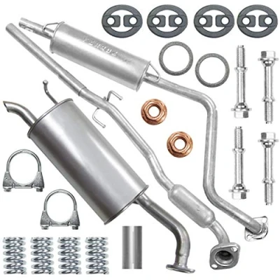 Abbildung von Auspuffanlage Schalldämpferset Auspuff für Toyota Yaris 1 I P1 1.3