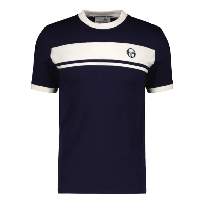 Abbildung von Sergio Tacchini Tshirt print, Herren, Größe: Large, maritime blue gardenia
