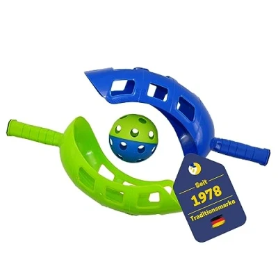 Abbildung von Best Sporting Spielzeug Gartenset Scoop Ball, Wurfspiel mit dem Bananen Schläger blau/grün