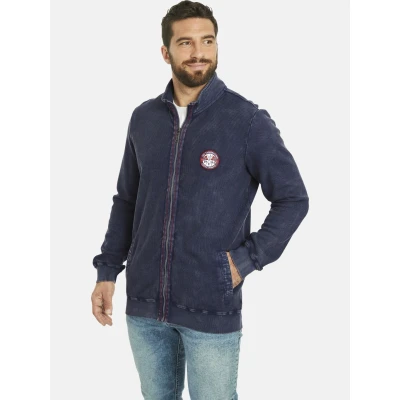 Abbildung von Jan Vanderstorm Dietbert Sweatjacke, Herren, Größe: Large, Dunkelblau