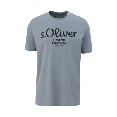 Abbildung von s.Oliver Kurzarm Tshirt print, Herren, Größe: Medium, Schiefergrau