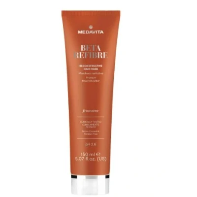 Abbildung von Medavita Beta Refibre Restorative Hair Mask 150 ml, Revitalisierende und rekonstruierende Haarfaser, Made in Italy