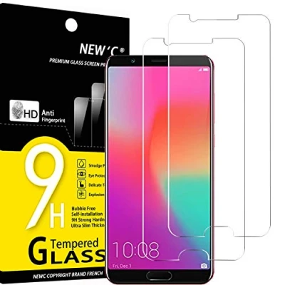 Abbildung von NEW&#039;C 2 Stück, Panzer Schutz Glas für Honor 10 View, Frei von Kratzern, 9H Härte, HD Displayschutzfolie, 0.33mm Ultra klar, Ultrabeständig