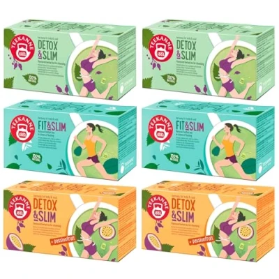 Abbildung von TEEKANNE Big Slim Tea Collection (6 x 20 Bags) Set (Dekond gift) 192g