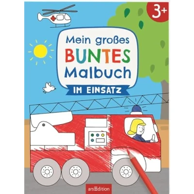 Abbildung von Mein großes buntes Malbuch Im Einsatz: Ab 3 Jahren Ausmalen mit farbigen Hintergründen