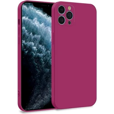 Abbildung von MyGadget Hülle für iPhone 11 Pro Max Zweilagige Handyhülle mit Kameraschutz Cover Innenfutter &amp; Silikon außen Wein Rot
