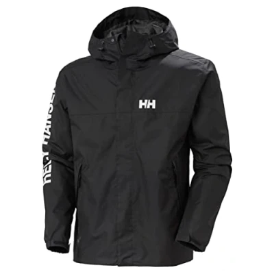 Abbildung von Helly Hansen Ervik Regenjacke / wasserabweisende Jacke, Herren, Größe: Medium, Black