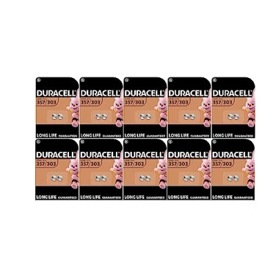 Abbildung von 20X Duracell 357/303 (10 Blister mit 2 Batterien) 20 Batterien (SR44/V357/V303/SR44W/SR44SW)