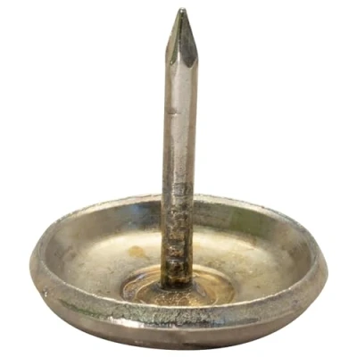 Abbildung von Wagner Nagelgleiter/Möbelgleiter 4tlg. Ø 20 x 4/24 mm, Stahlgleiter, messingfarben, zum Nageln, für robuste Böden Made in Germany 15112199