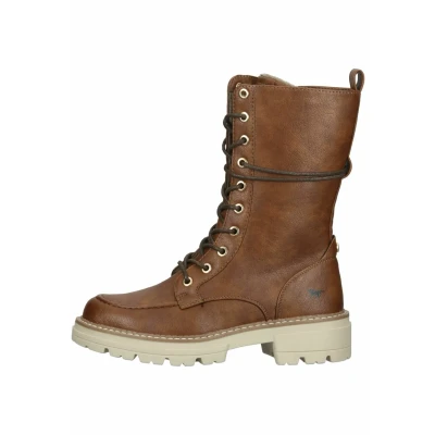 Abbildung von Mustang Plateaustiefel cognac, Damen, Größe: 39, Cognac Schuhe