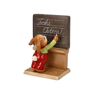 Abbildung von Goebel Osterhase &quot;Hasenschule Das wünsch ich Dir&quot;, Sammelfigur, Hase an Tafel