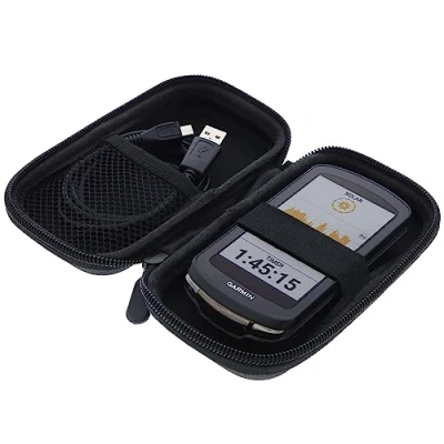 Abbildung von foto kontor Hülle kompatibel mit Garmin Edge 1040 / Solar 1030 Plus Explore/Explore 2 GPS Fahrradcomputer Schutzhülle Outdoor Tasche Case schwarz