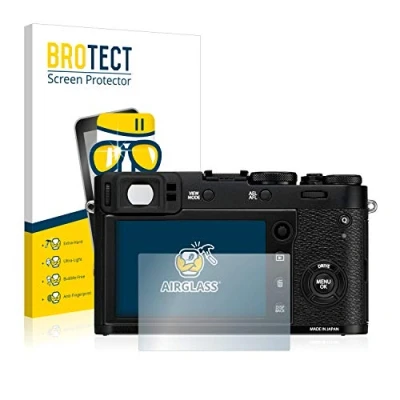 Abbildung von BROTECT Schutzglas für Fujifilm X100F Schutzfolie Panzer Folie Glas [Extrem Kratzfest 9H, Anti Fingerprint, Ultra Transparent]
