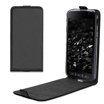 Abbildung von kwmobile Schutzhülle kompatibel mit Samsung Galaxy Xcover 4 / 4S Hülle Handy Flip Case Handyhülle Schwarz
