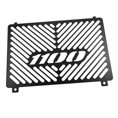 Abbildung von kompatibel mit: Kawaaki ZRX 1100 BJ 1997 00 / 1200 2001 04 Kühlerabdeckung Wasserkühler Kühlergrill Kühlerschutz Kühlergitter Kühlerschutzgitter Kühlerverkleidung Black Logo schwarz