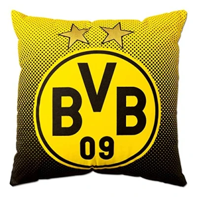 Abbildung von Kopfkissen BVB Kissen mit Emblem (40x40cm), BVB, Füllung: Oberstoff 100% Baumwolle, Füllung 100 % Polyester, Bezug: Rückenschläfer
