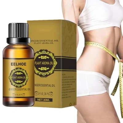 Abbildung von Belly Drainage Ingweröl,Belly Ginger Oil,Schlankheits Bauch Ingwer Öl,Abnehmendes Bauchdrainage Ingweröl,Lymphdrainage Ingweröl, Stress abbauen, Teint verbessern und Haut pflegen (30ml)