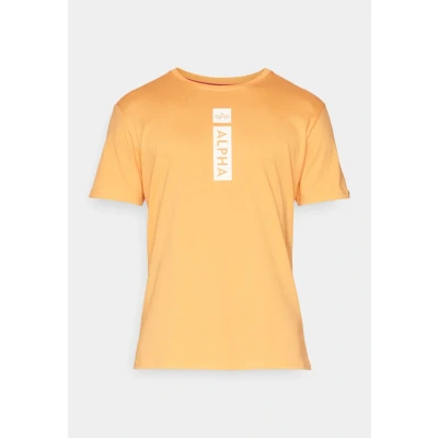 Abbildung von Alpha Industries Tshirt print, Herren, Größe: Small, Tangerine