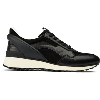 Abbildung von CAPRICE Damen Sneaker flach mit Schnürsenkeln Low Top, Schwarz (Black Comb), 36 EU