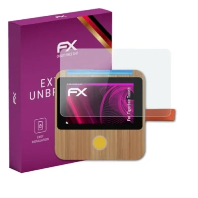 Abbildung von atFoliX Glasfolie kompatibel mit Tigerbox Touch Panzerfolie, 9H Hybrid Glass FX Schutzpanzer Folie