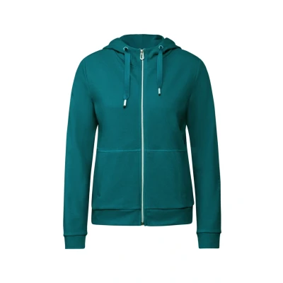 Abbildung von Cecil MIT Kapuze Sweatjacke, Damen, Größe: XL, Grün