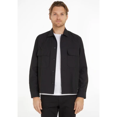 Abbildung von Calvin Klein Langarmhemd COTTON NYLON OVERSHIRT mit aufgesetzten Brusttaschen