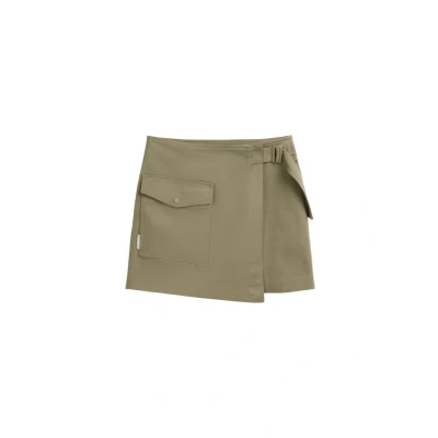 Abbildung von Marc O&#039;Polo Denim Regular Stretch Wickelrock, Damen, Größe: XS, Dusky green