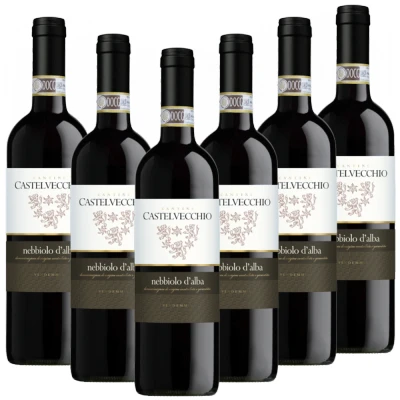 Abbildung von Nebbiolo d Alba DOC Castelvecchio Italien trocken 6er Karton